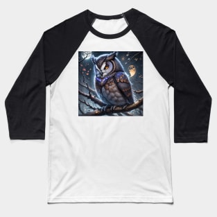 Midnight Owl Baseball T-Shirt